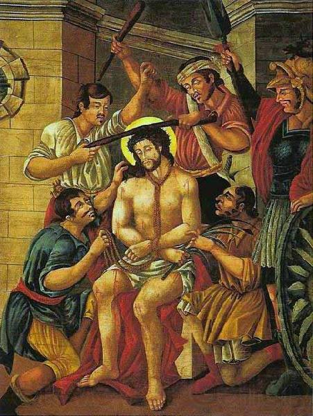 Jose Joaquim da Rocha Flagellation of Christ Germany oil painting art